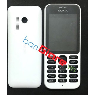 VỎ CÓ SƯỜN NOKIA 215 KHÔNG PHÍM MÀU TRẮNG