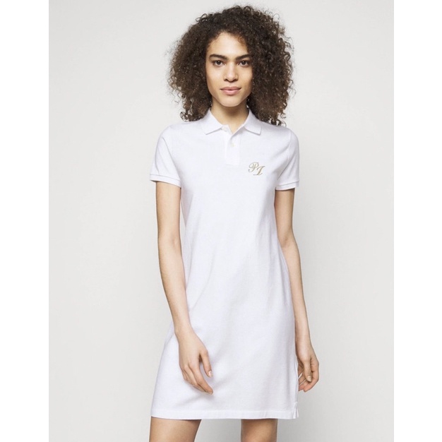 Đầm Thun Thể Thao Nữ Polo Cá Sấu Form Body Ôm Tôn Dáng PLASTIC ISLAND Hàng Xuất Dư Xịn Chất Cao Cấp 100% Cotton Xẻ Đùi