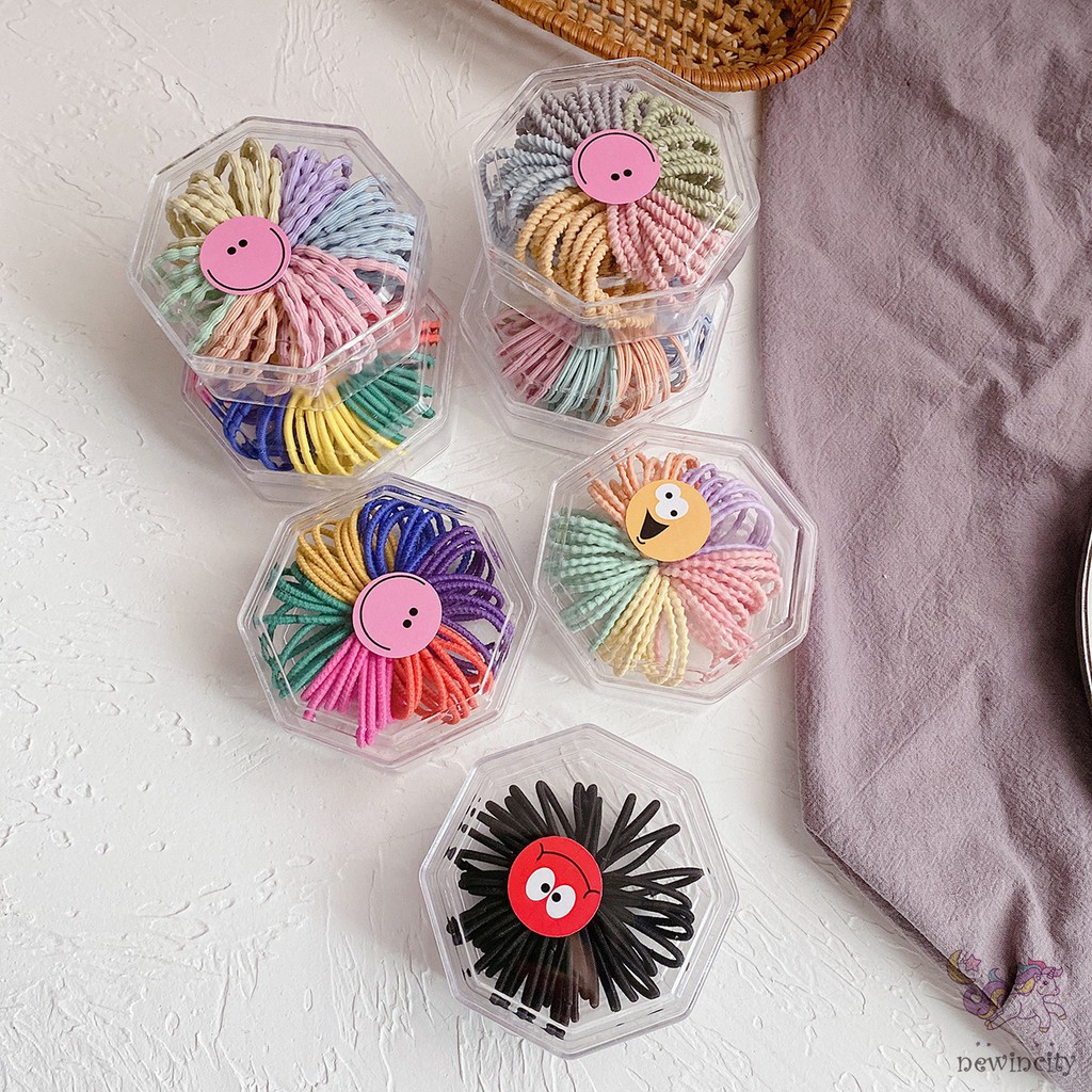 Dây Cột Tóc Màu Kẹo Ngọt Xinh Xắn Phong Cách Hàn Quốc Cho Nữ