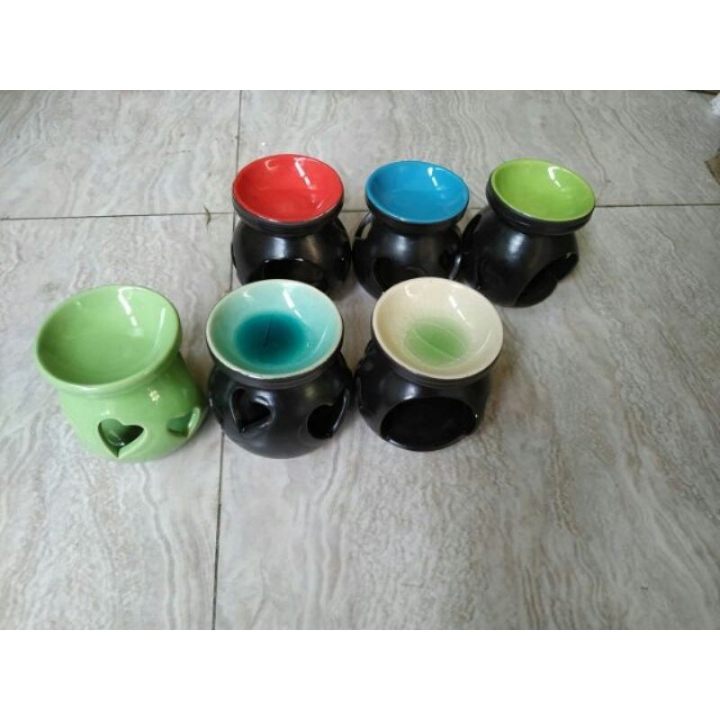 Đèn xông tinh dầu bằng nến Gốm Sứ Bát tràng