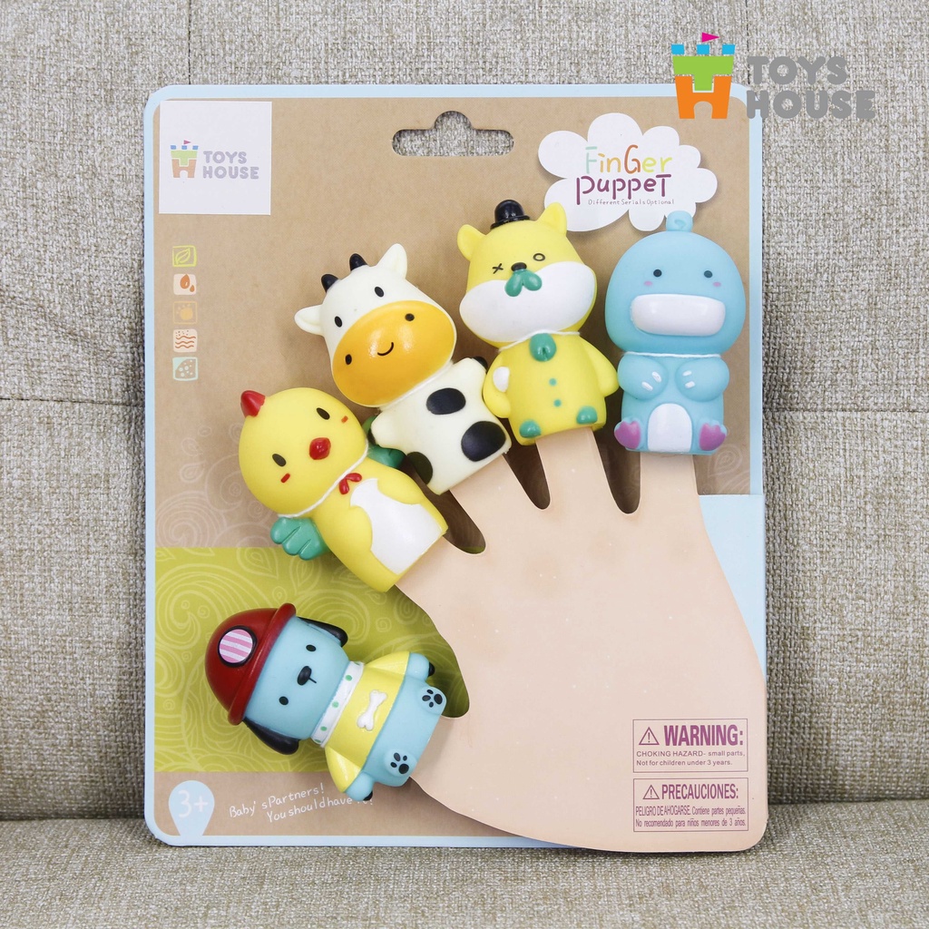 Rối ngón tay kể chuyện chơi ú òa với bé - Toyshouse - đồ chơi kích thích thị giác, phát triển giác quan, ngôn ngữ cho bé