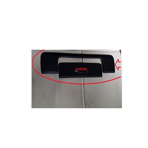 Bộ ốp hõm cốp + tay Cốp đen nhám cao cấp xe Ford Ranger 2013-2021