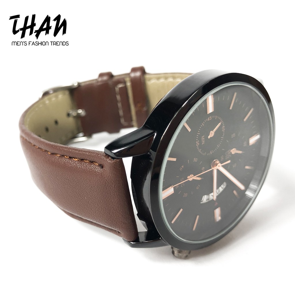 Đồng hồ nam ARLANCH thời trang cổ điển dây da màu nâu chống nước 42cm đeo tay đẹp giá rẻ - Sang trọng lịch sự có ngày | BigBuy360 - bigbuy360.vn