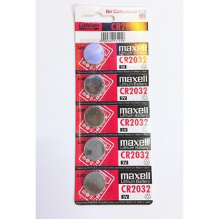 1 vỉ pin 5 viên điều khiển 3v - maxell cr3032 chính hãng