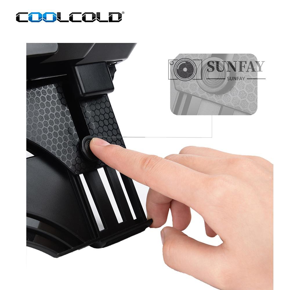 Quạt Tản Nhiệt Laptop Coolcold K24 Siêu Mỏng Cổng Usb 2 Quạt Tản Nhiệt