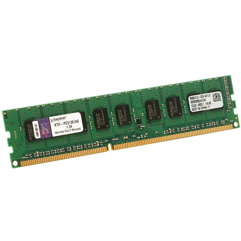 Bộ nhớ trong PC RAM Kingston 4GB DDR3 1600Mhz - Hàng chính hãng