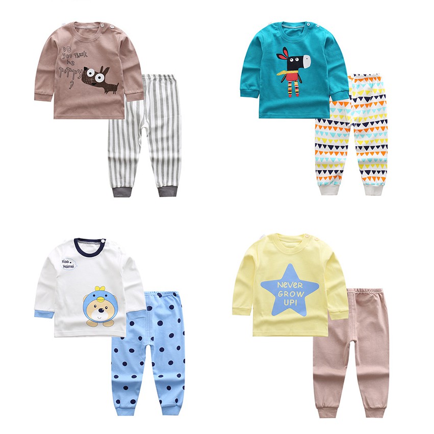 Bộ cotton mặc nhà cho bé