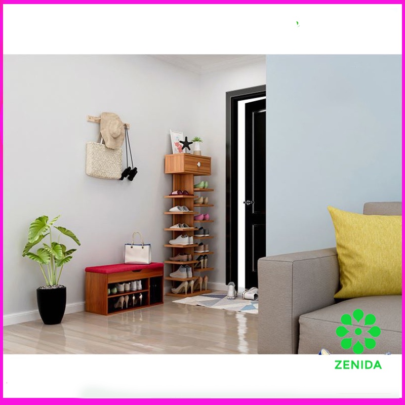 Kệ Giày Gỗ FREESHIP Kệ Để Giày Dép 7 tầng Hình Cây Cực Tiện Ích Zenida