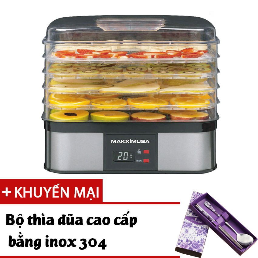 Máy sấy khô hoa quả, thịt, thực phẩm makxim MKX-DH-2015 - Tặng bộ thìa đũa