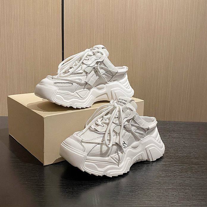 Giày Sneaker Tăng Chiều Cao Thiết Kế Mới Thoáng Khí Thời Trang Dành Cho Mùa Hè