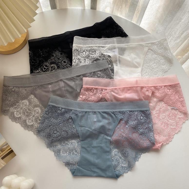 Quần Lót Nữ Softie Đúc Su Siêu Mát Phối Ren Hoa 3001