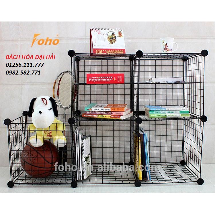 KỆ SẮT SƠN TĨNH ĐIỆN LẮP GHÉP- 9 Ô KÍCH THƯỚC 105cm*35cm*105cm