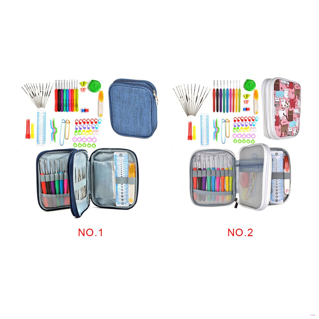 Bộ 72 Dụng Cụ Đan Móc Len Tiện Lợi