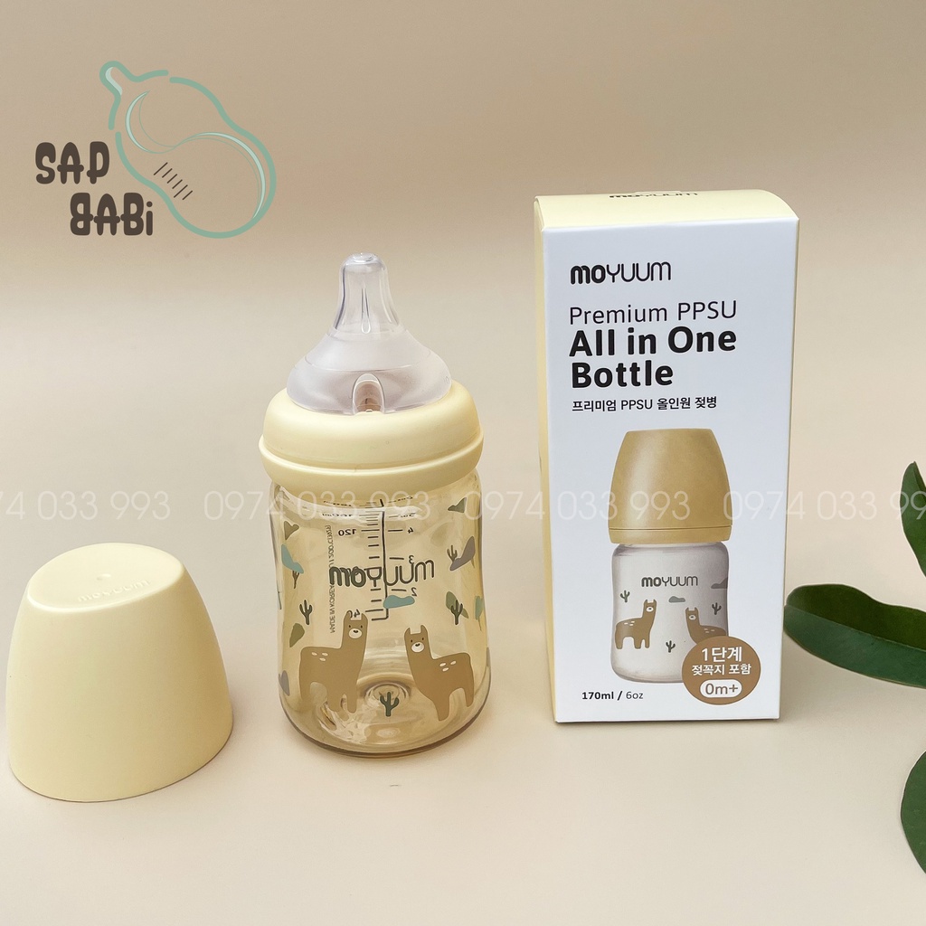 Bình sữa Moyuum Lạc Đà, Moyuum Vàng, Moyuum Llama Edition 170ml - 270ml