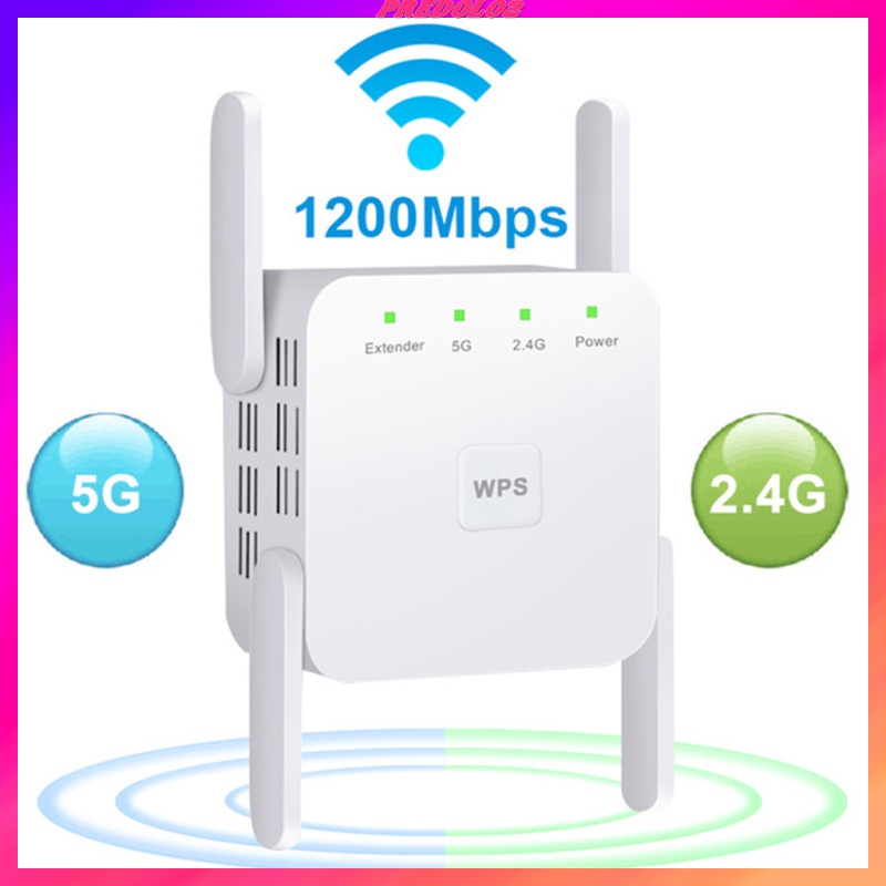 Thiết Bị Khuếch Đại Tín Hiệu Wifi Không Dây 1200mbps 2.4g 5g 4 Ăng Ten Phích Cắm Us | BigBuy360 - bigbuy360.vn