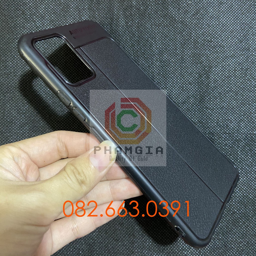 Ốp lưng Vivo V20 loại dẻo đen giả da Auto Focus và loại dẻo trong suốt bền đẹp