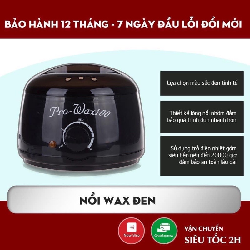 Nồi pro wax 100 giúp nấu sáp nhanh chóng, tiện lợi , dễ sử dụng, dễ vệ sinh nồi , lucicosmetic