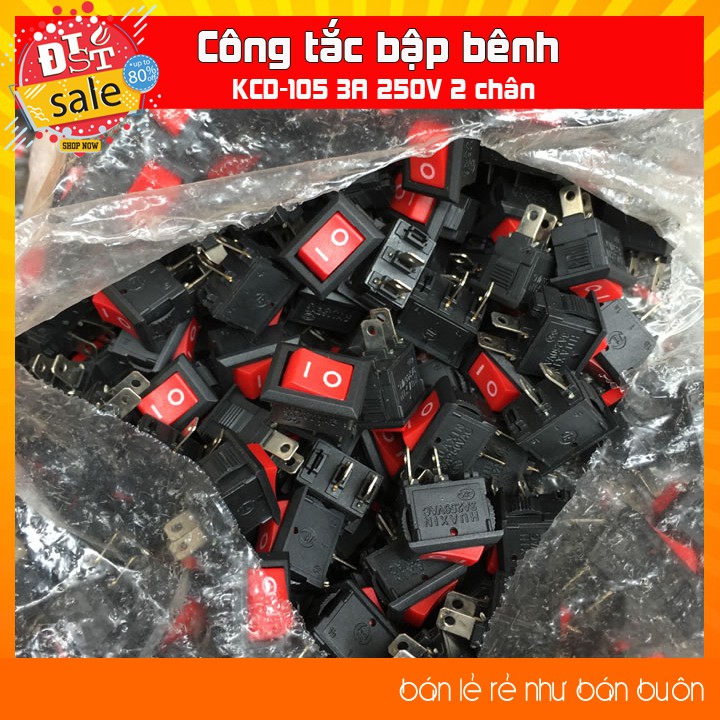 Công tắc bập bênh KCD-105 3A 250V 2 chân