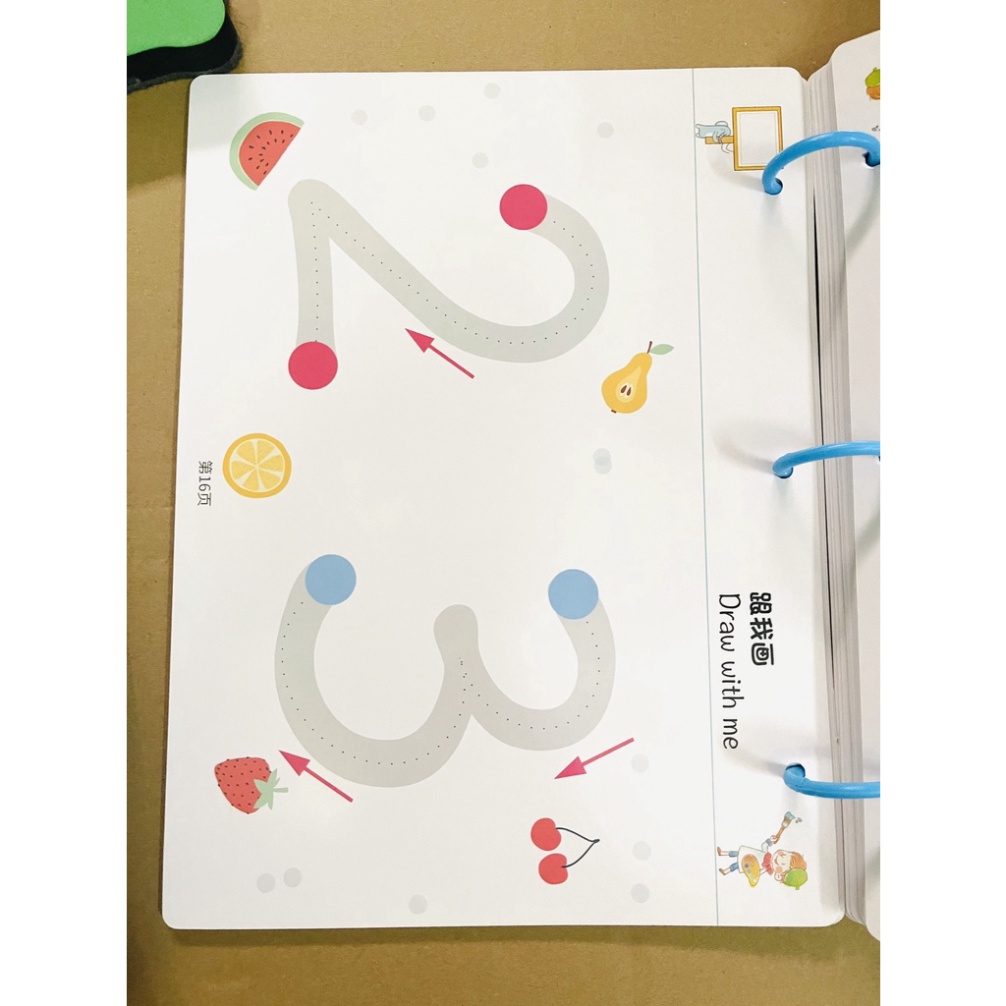 Tập tô vẽ thông minh xoá được - đồ chơi giáo dục toàn diện Montessori cho bé