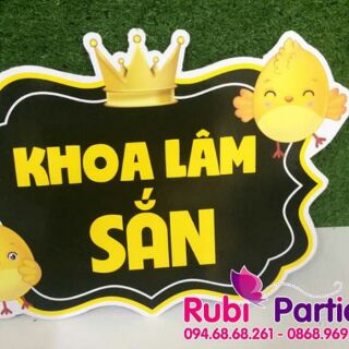 Bảng tên treo phông rèm sinh nhật
