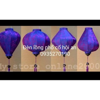 Đèn lồng hội An vải gấm size 30