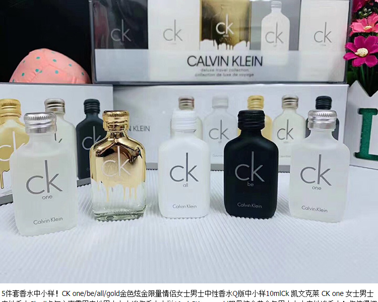 Set 5 chai nước hoa Calvin Klein CK Unisex phiên bản Q dung tích 10 ml chất lượng cao