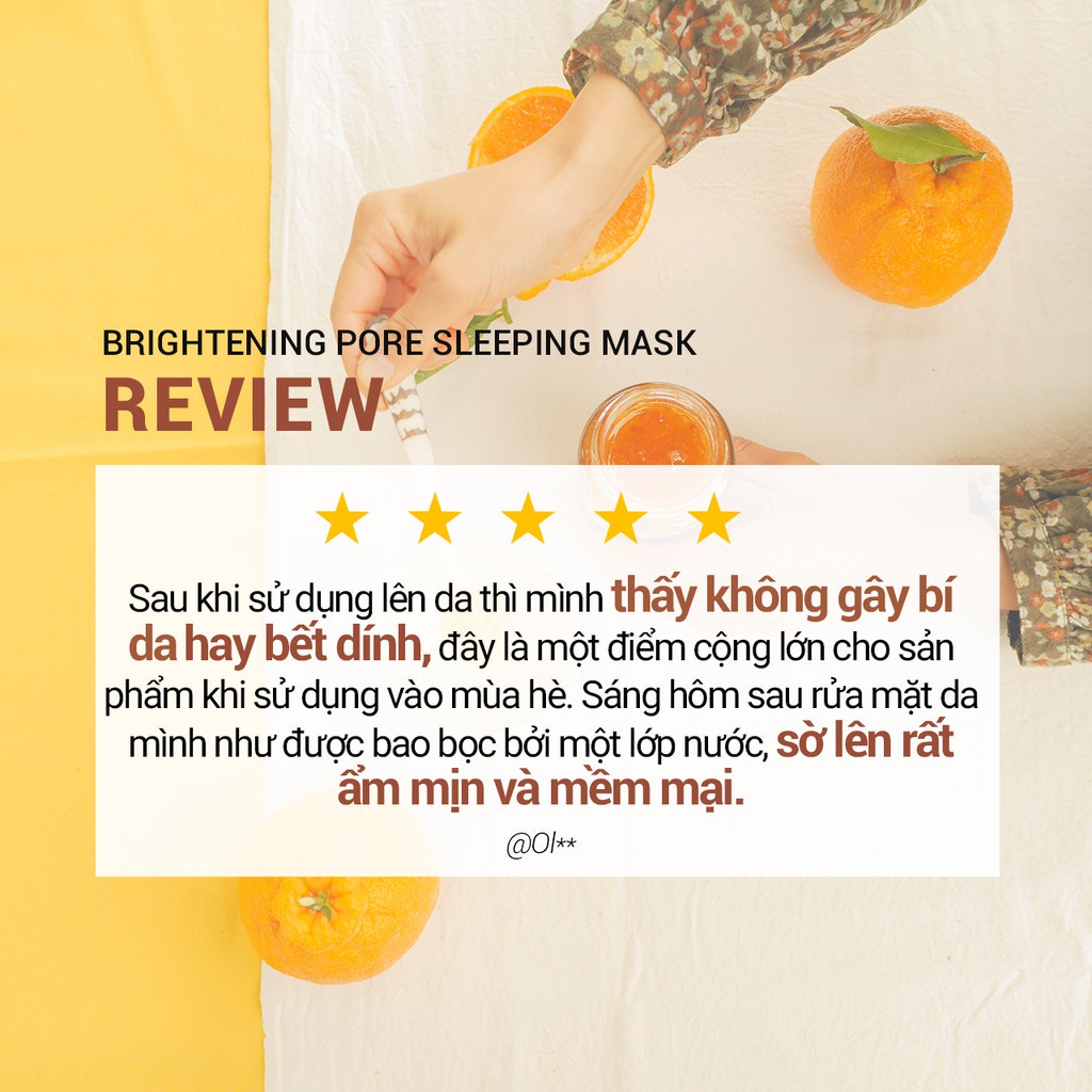 [Mã COSIF05 giảm 10% đơn 400K] Mặt nạ ngủ dưỡng sáng da 3 trong 1 innisfree Brightening Pore Sleeping Mask 100ml