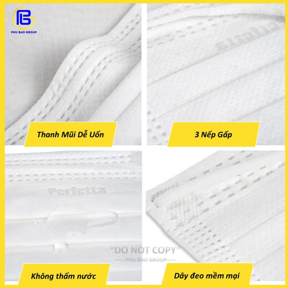 Khẩu trang y tế Perfetta Moderate Trắng/Xanh/Đen/Xanh rêu/Hồng  - Bsafe