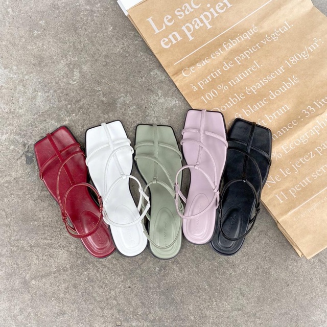 Sale Hot SANDAL DÂY CHÉO MŨI CHỮ T . Số 1 Giảm T8 ⚡