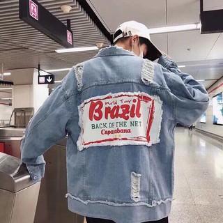Áo khoác jean BRAZIL cực ngầu, thật phong cách Latimo cực chất đẹp Matasport