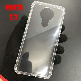 Ốp Lưng Nokia 5.3 Dẻo Trong Suốt Chống Sốc Có Gù Bảo Vệ 4 Gốc