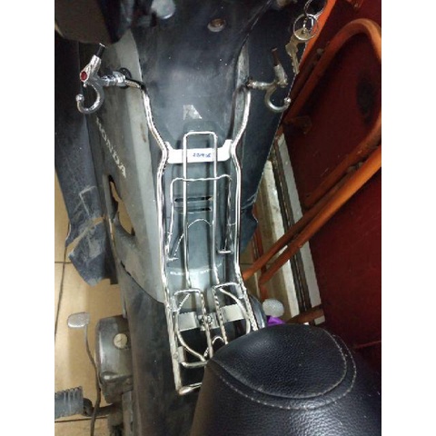 Bộ 2 Móc Treo Đồ Inox Gắn 2 Bên Xe Máy