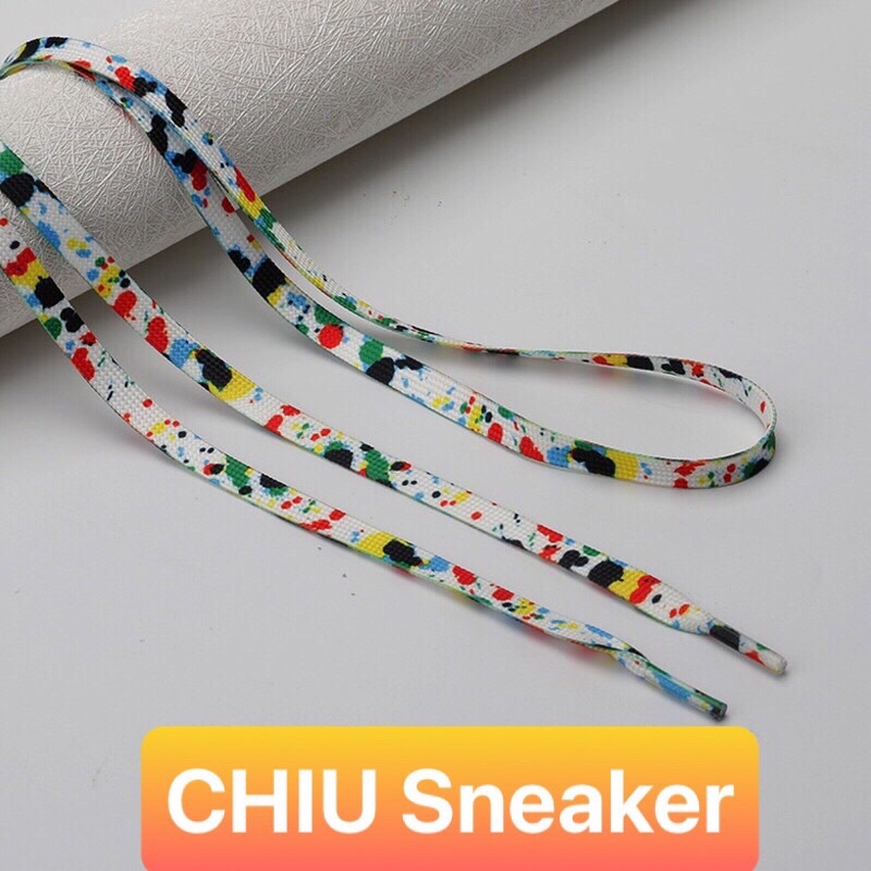 [ CHIU Sneaker ] Dây giày nhiều màu custom 1m4 cho giày cổ cao và cổ mid Custom