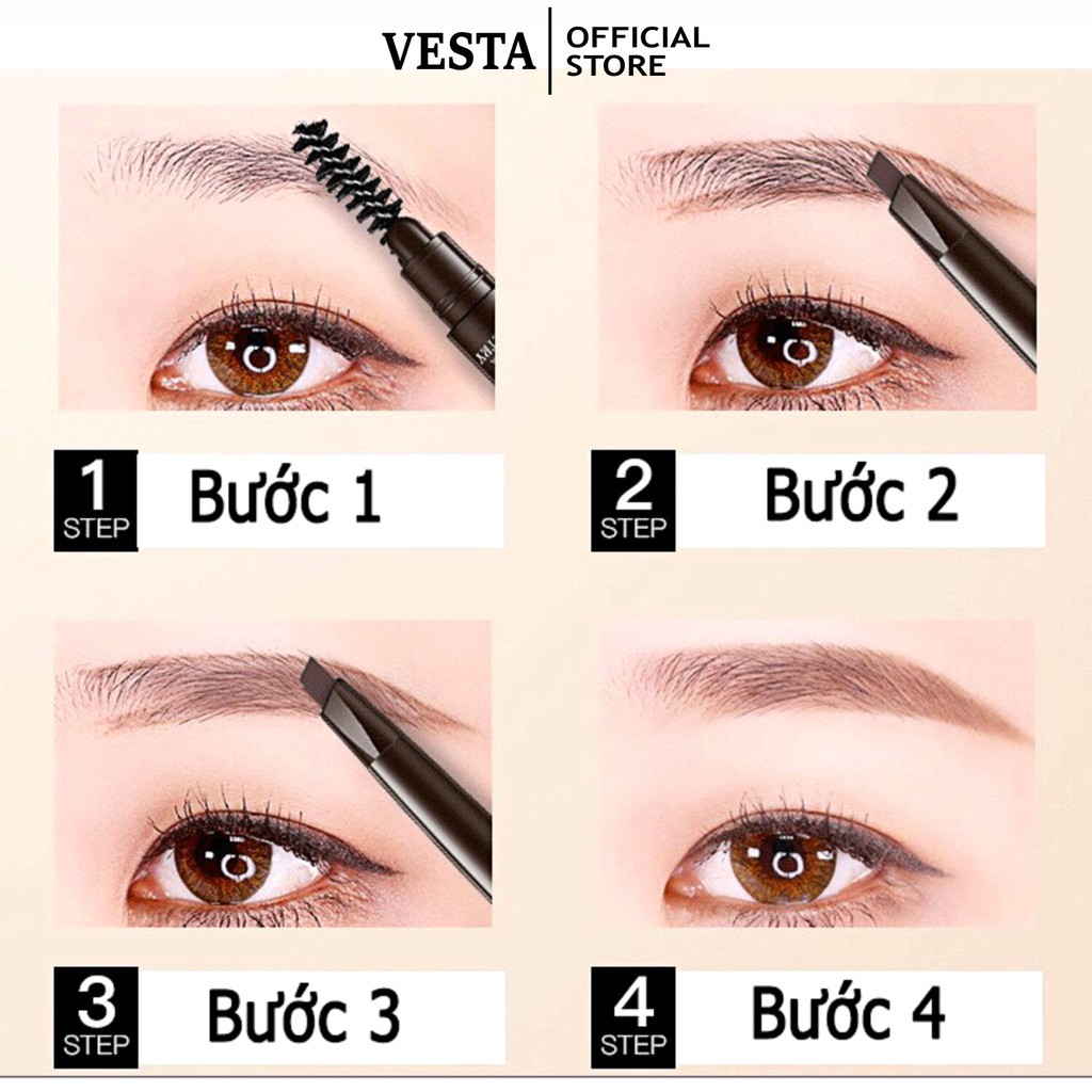 Bút Kẻ Lông Mày 2 Đầu Double Effect Không Thấm Nước Lameila LCKM1 | BigBuy360 - bigbuy360.vn