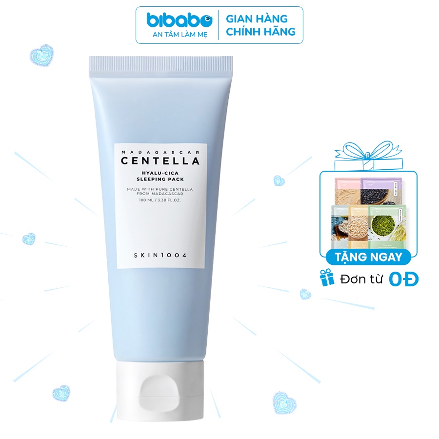 Mặt nạ ngủ Cấp Nước, Sáng Da &amp; Ngừa Lão Hóa Skin1004 Madagascar Centella Hyalu-cica Sleeping Pack 100ml