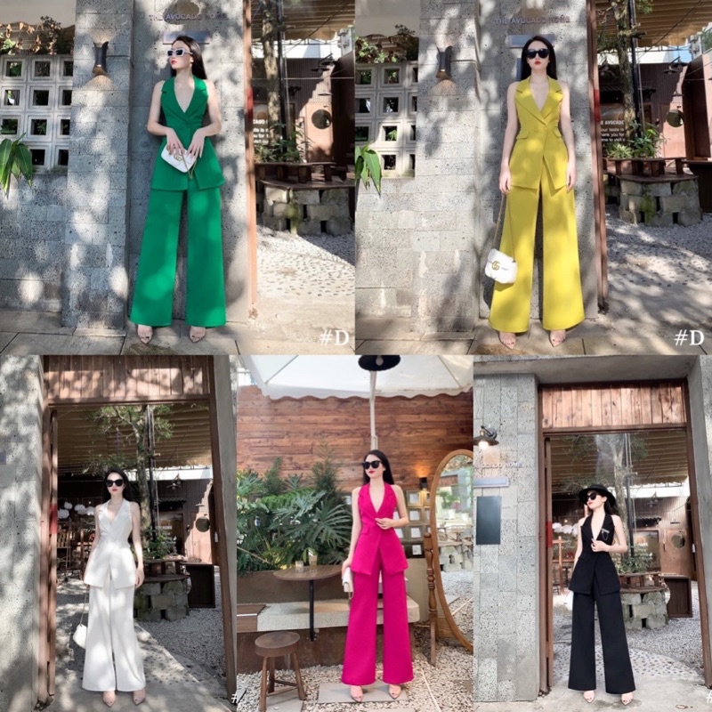 Sét vest yếm quần xuông