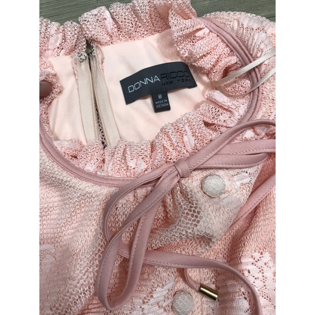 Đầm ren hồng phấn Donna vnxk