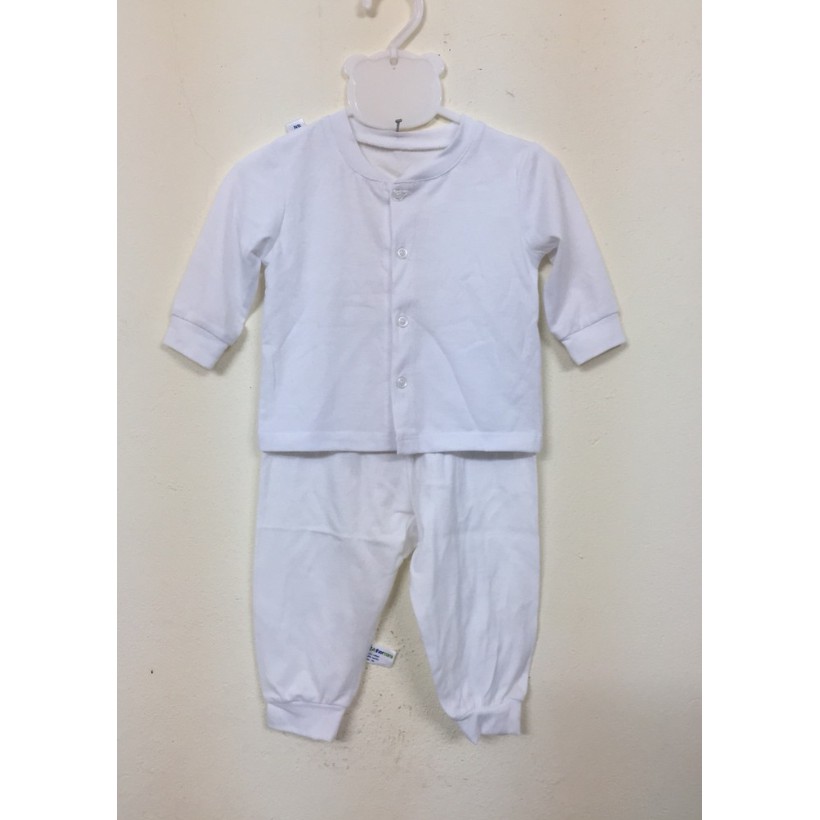 SIÊU ƯU ĐÃI - Set 10 bộ Quần áo Dài tay Trẻ em Fathercare cotton Trắng (đủ size)
