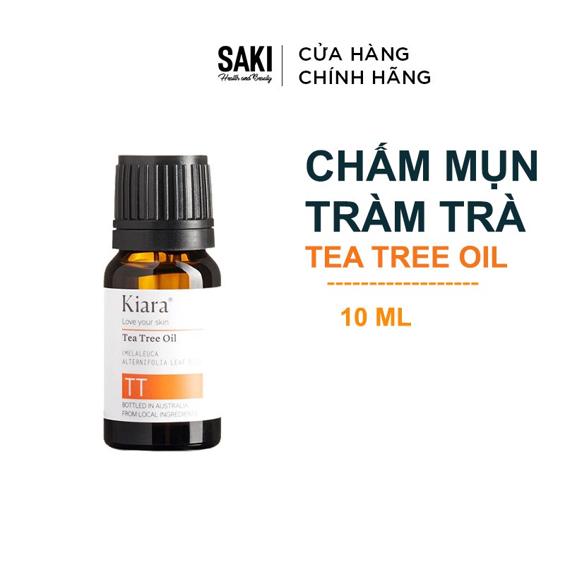 Chấm Mụn Tràm Trà giảm Mụn Kiara Tea Tree Oil 10ml (TT)