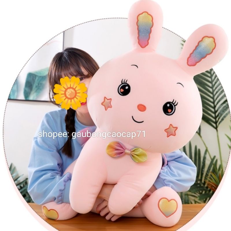 ❌ gấu bông Thỏ Hồng Nơ Lấp Lánh 50cm, thú nhồi bông Đồ chơi quà tặng