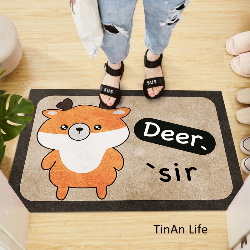 Thảm phòng tắm chống trượt thấm nước hình thú dễ thương