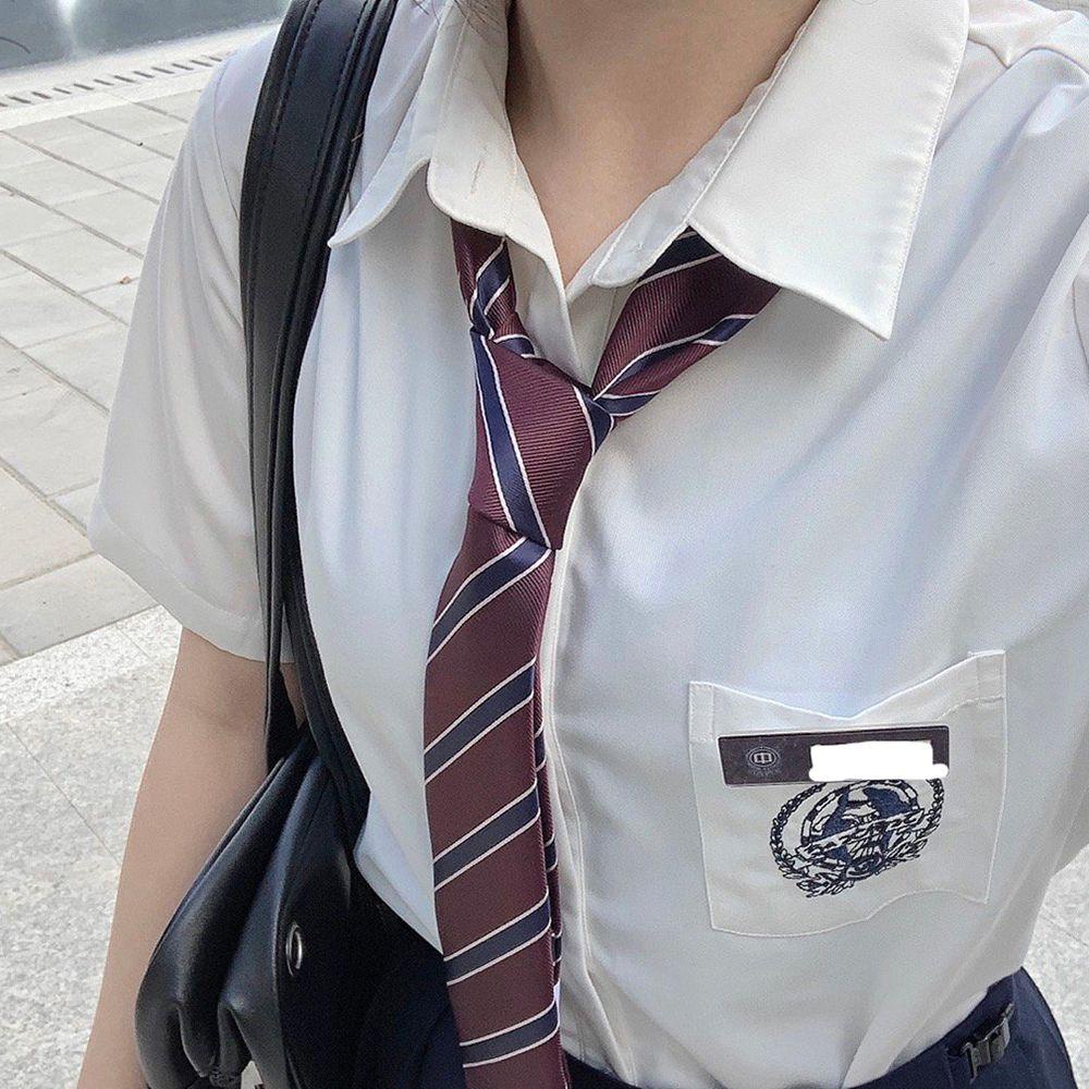 Qqmall Cà Vạt Nơ Đồng Phục Học Sinh Nhật Bản Polyester Thắt Nơ Phong Cách Trường Học DK