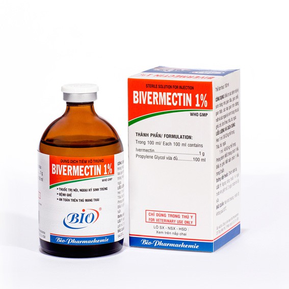 Thuốc Thú Y Bio Giun Đũa Giun Phổi | BIVERMECTIN 1% 100ML