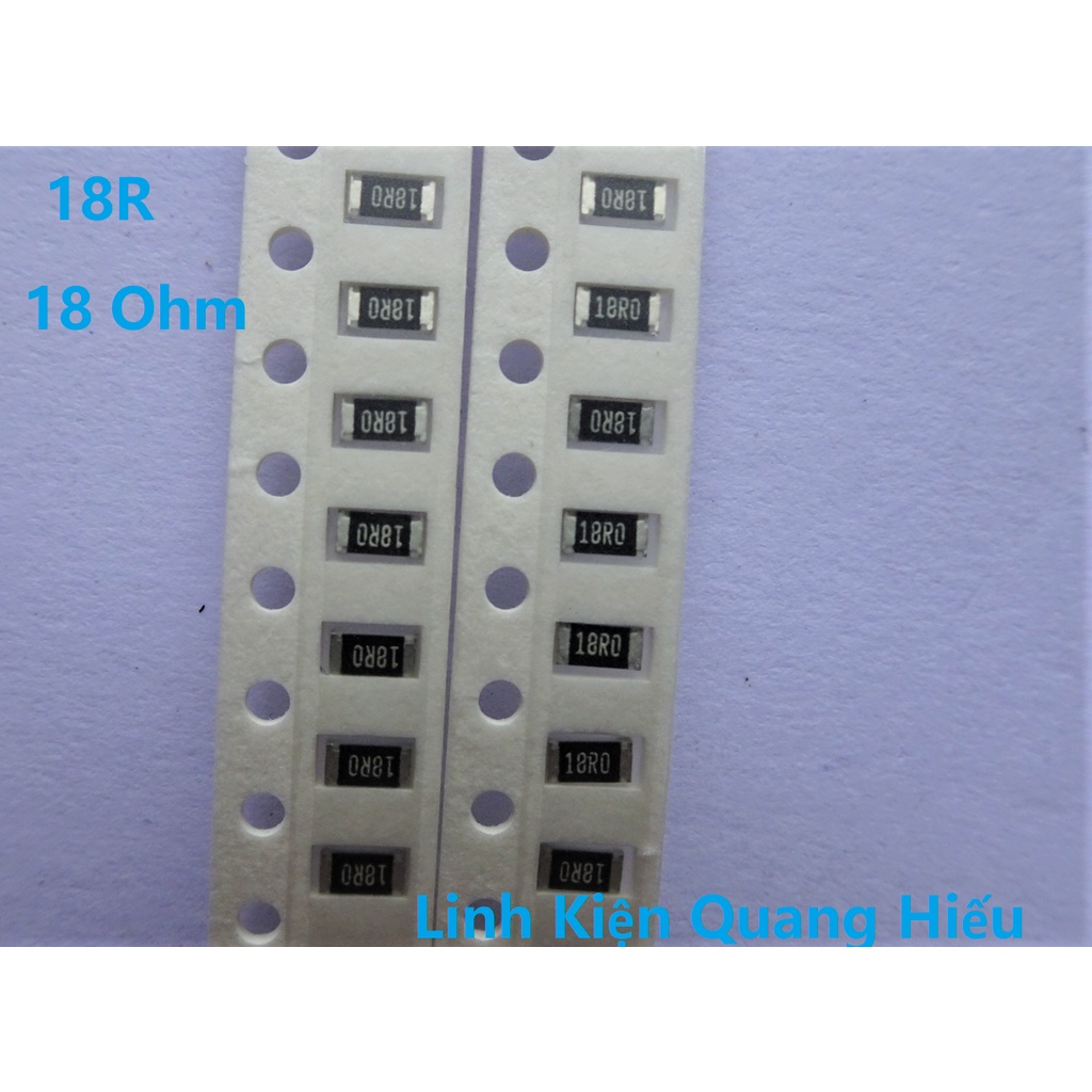 Điện trở dán 2 Ohm 2,4 Ohm 4,7 Ohm 10 Ohm 18 Ohm 330 Ohm 470 Ohm 1206 1% 1/4W