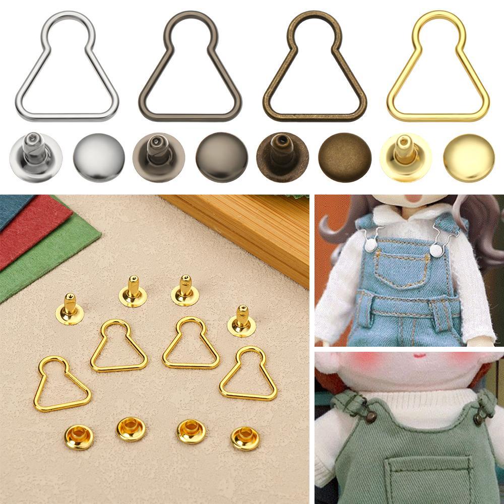 Bộ 4 Nút Thắt Lưng Hình Hồ Lô Tự Làm Bằng Kim Loại