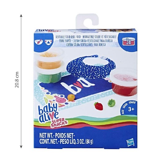 Set bột nặn, yếm ăn, khăn ăn, cho búp bê Baby alive