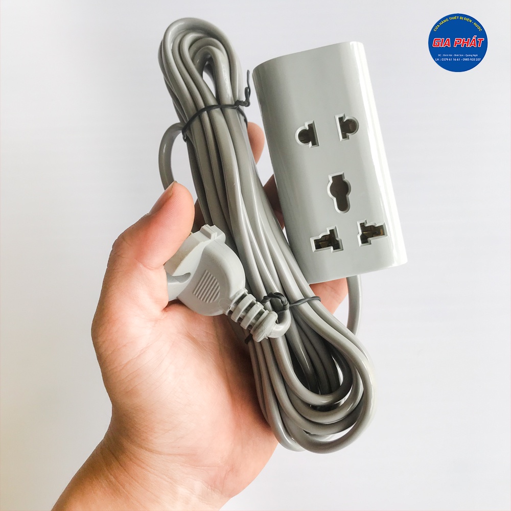 Ổ cắm dài cao cấp Pistart - A70 - 2200W - Dây dài 5 mét