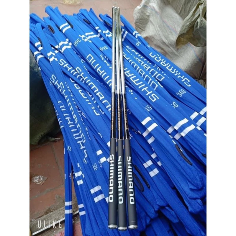 cần cần shimano 5H đủ seri 3m6 đến 6m3 tải cá 10kg thu gọn 1m1 y hình giảm giá sele y hình