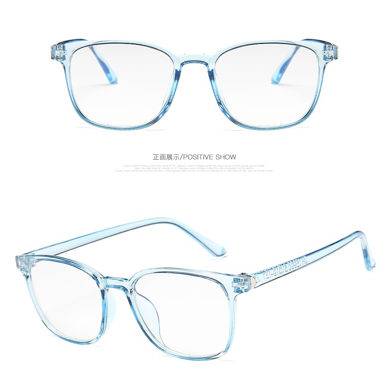 Mắt kính gọng trong suốt chống tia UV400 phong cách thời trang