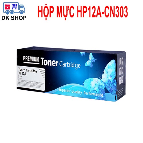 Hộp Mực 12A-CN303 (Premium) - Dùng Cho Máy In HP (1010-1020-3015..) Canon (2900-3000...)